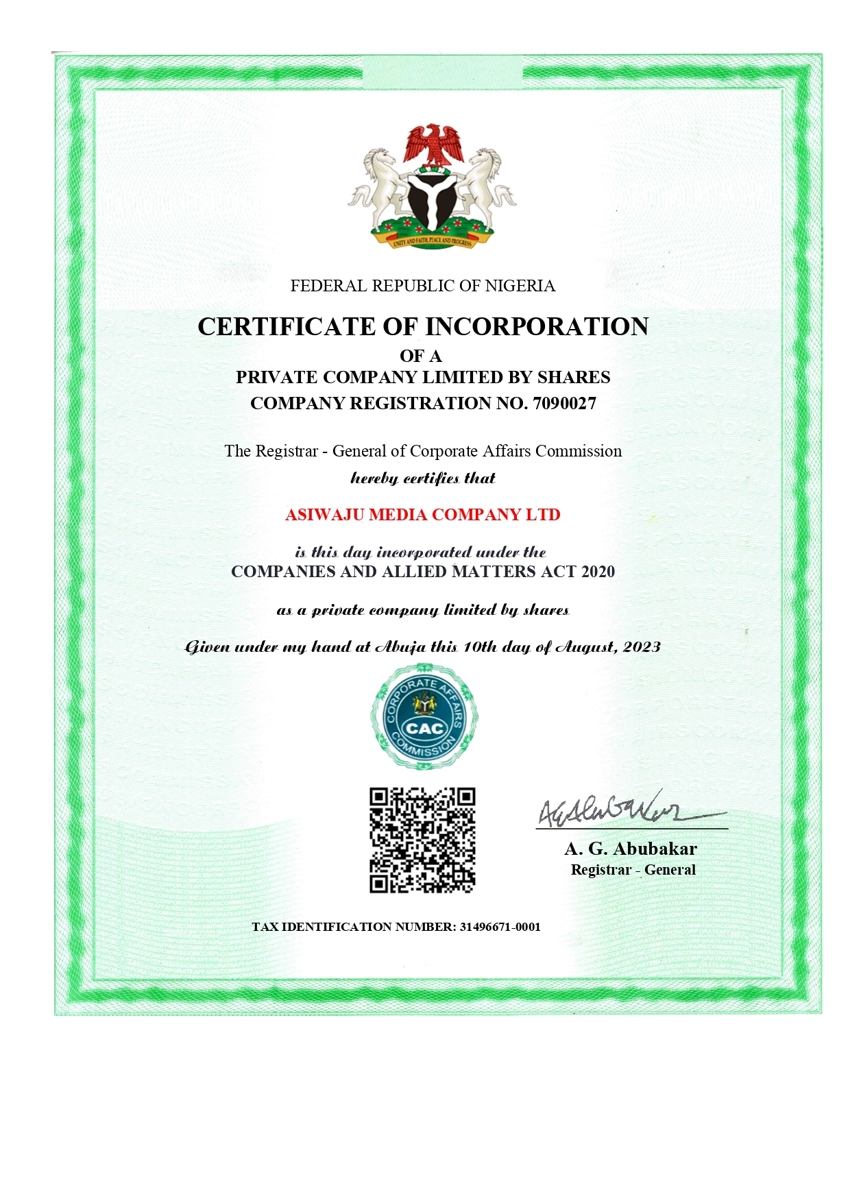 Certificate Image