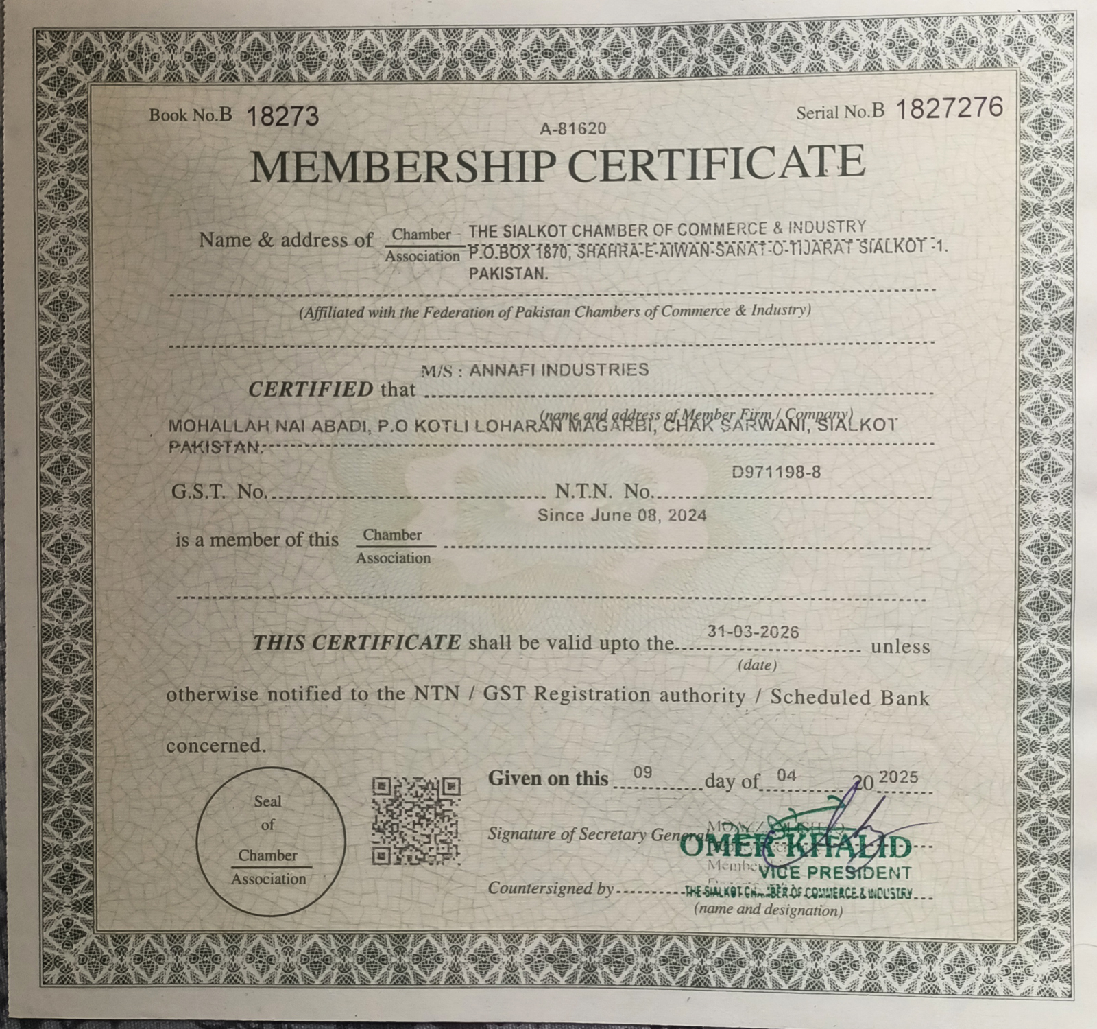 Certificate Image