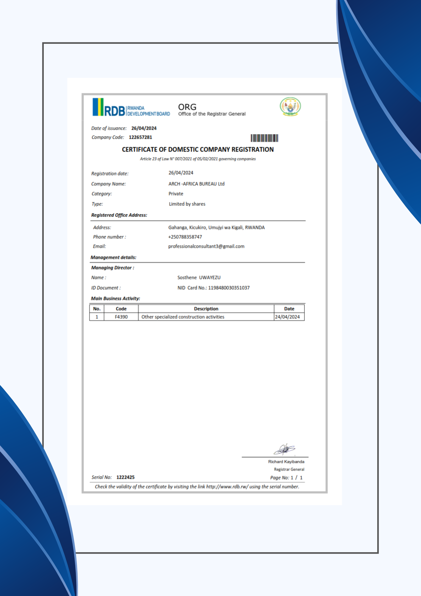 Certificate Image