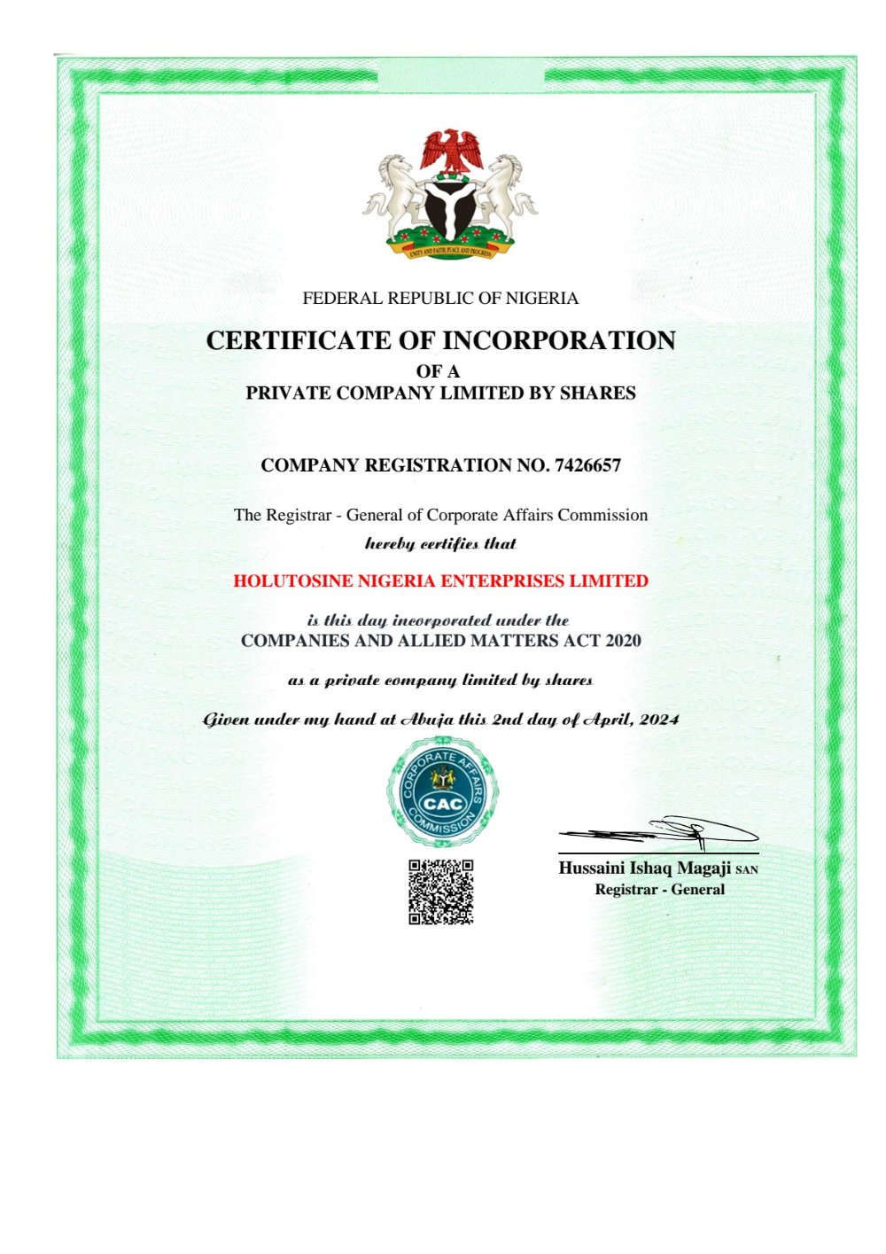Certificate Image