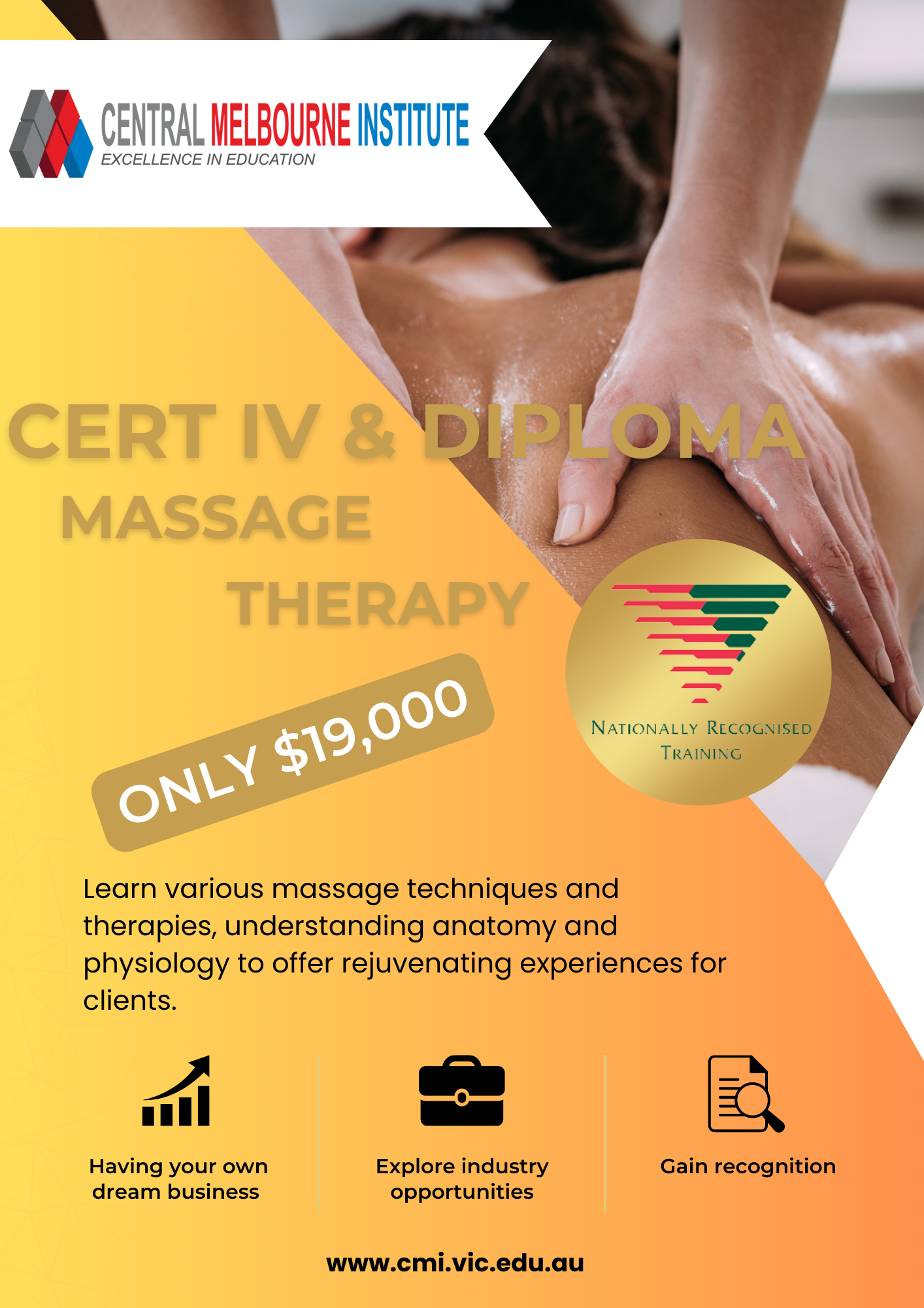 Study Massage course in Melbourne