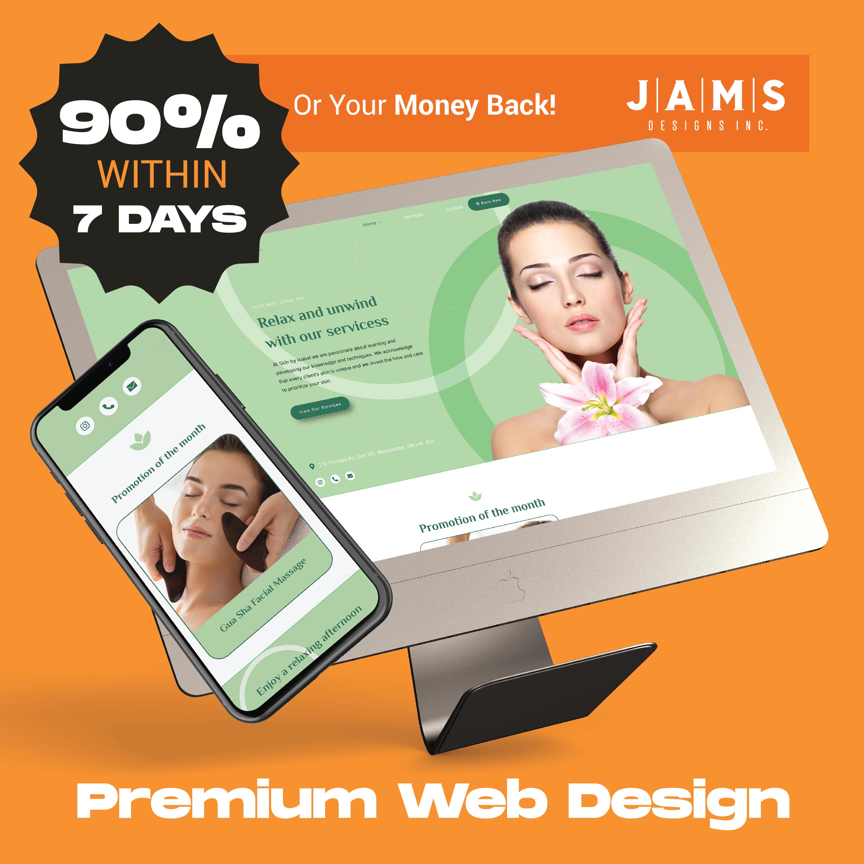 Premium Web Design (90% in 7 Days or your money back!)