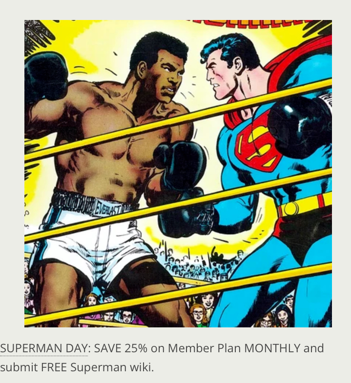 Superman Day Member with FREE wiki
