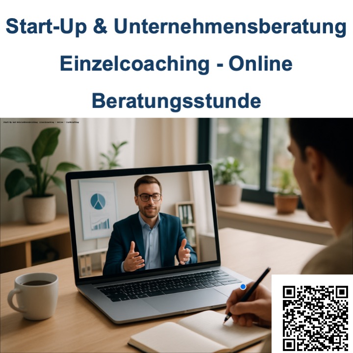 Start-Up und Unternehmensberatung - Beratungsstunde - Einzelcoaching - Online